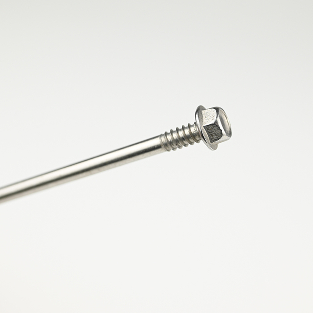 برغي ذاتي الحفر بغسالة سداسية SUS410 بنصف خيط ST6.3-20*200