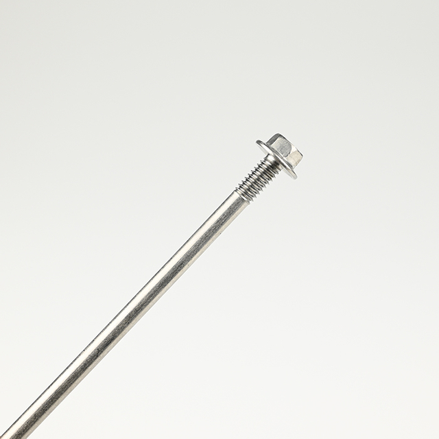 برغي الحفر الذاتي للغسالة السداسية SUS410 بخيط مزدوج ST5.5-24*150