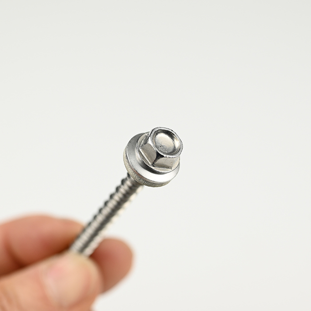 SUS410 رأس الغسالة السداسي Hi-lo برغي اللوح M5.3-3.2*60