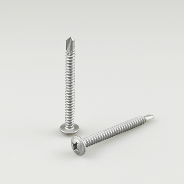 ثنائي المعدن الفولاذ المقاوم للصدأ 304 رقاقة الصليب عطلة رئيس الذاتي الحفر المسمار ST5.5-14 * 60