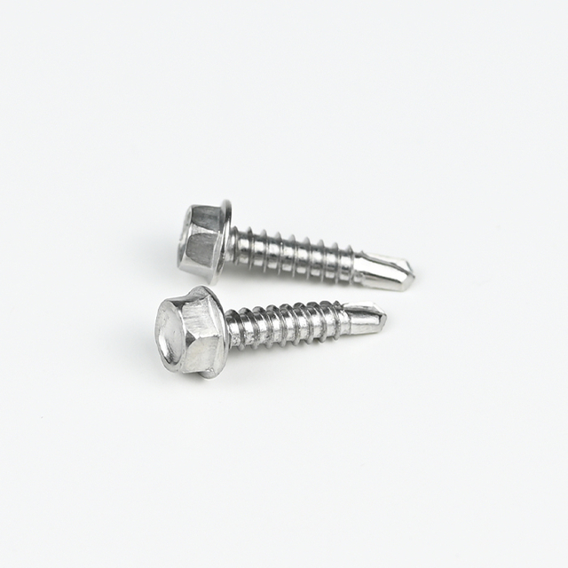 برغي ذاتي الثقب للغسالة السداسية SUS410 ST4.2-18*19