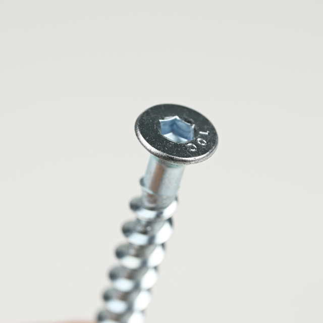 10B21 مرساة برغي خرسانية ذات رأس مسطح بمقبس سداسي M6-5.8*75