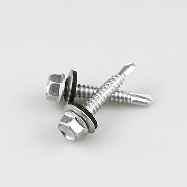 SUS316 رأس الغسالة السداسي برغي الحفر الذاتي ST6.3-14*38