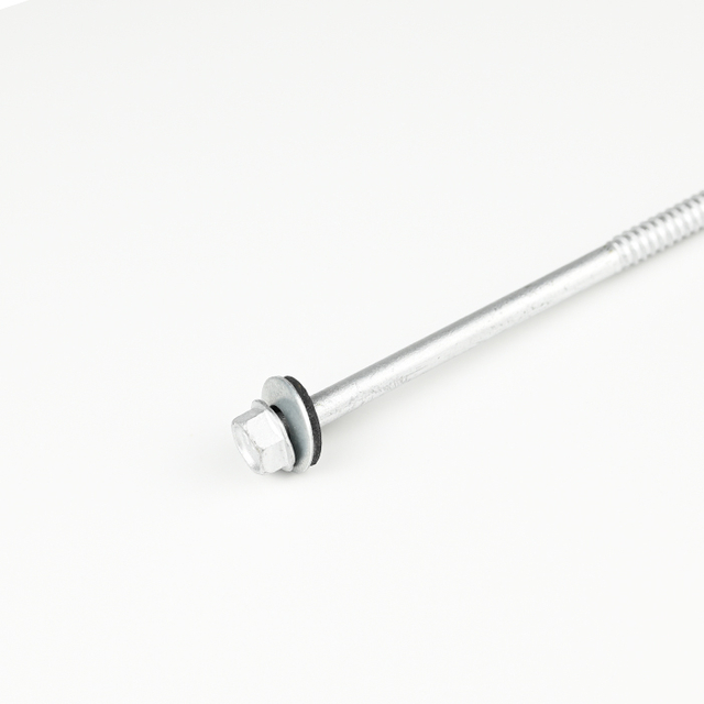 برغي الحفر الذاتي للغسالة السداسية SUS410 بنصف خيط ST6.3-14*130