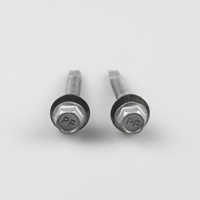 ثنائي المعدن الفولاذ المقاوم للصدأ 304 عرافة شفة رئيس الذاتي الحفر المسمار ST6.3-20*45,3 #