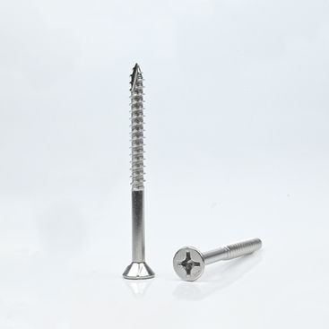 SUS316 فيليبس برأس مسطح مع 3 براغي خشبية 12#-11*70